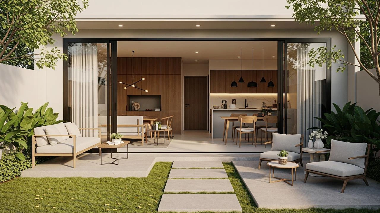 7 Model Rumah Kecil dengan Halaman Menyatu ke Ruang Tamu, Ciptakan Kesan Luas