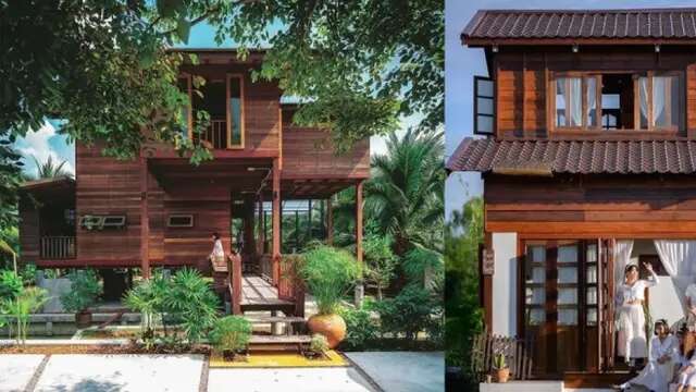 8 Ide Desain Rumah Kayu 2 Lantai, Penuh dengan Ornamen yang Bikin Adem