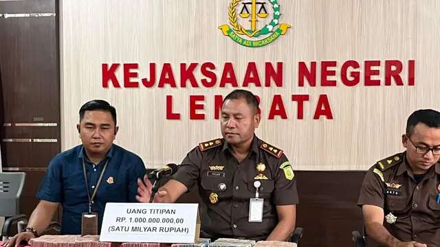 Tersangka Korupsi Dana PEN di Lembata Kembalikan Uang Rp 1 Miliar