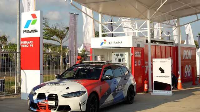 BBM Pertamax Turbo Tersedia di SPBU Modular di Ajang Pertamina Grand Prix of Indonesia 202...