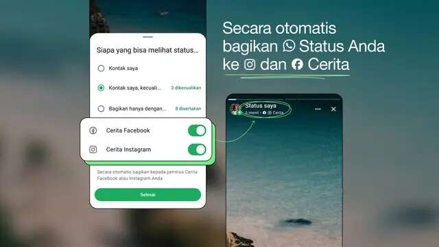 Cara Tambahkan WhatsApp ke Pusat Akun untuk Bagikan Status WA ke IG dan FB Secara Otomatis