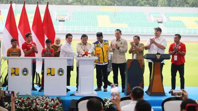 Presiden Prabowo Resmikan 17 Stadion, Erick Thohir: Momentum Bangun Karakter Bangsa Lewat ...