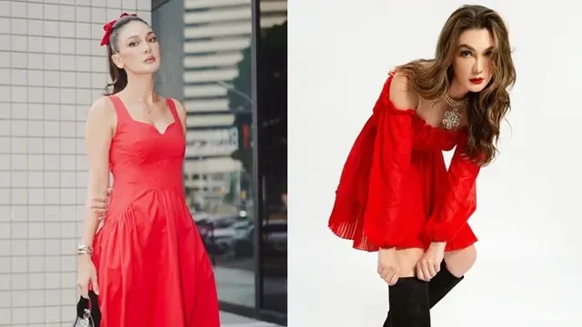 Inspirasi Outfit Luna Maya saat Kenakan Baju Merah, Tampil Beda dan Memikat
