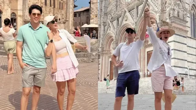7 Gaya Couple Luna Maya dan Maxime saat Honeymoon di Italia, Tampil Kasual tapi Tetap Sera...