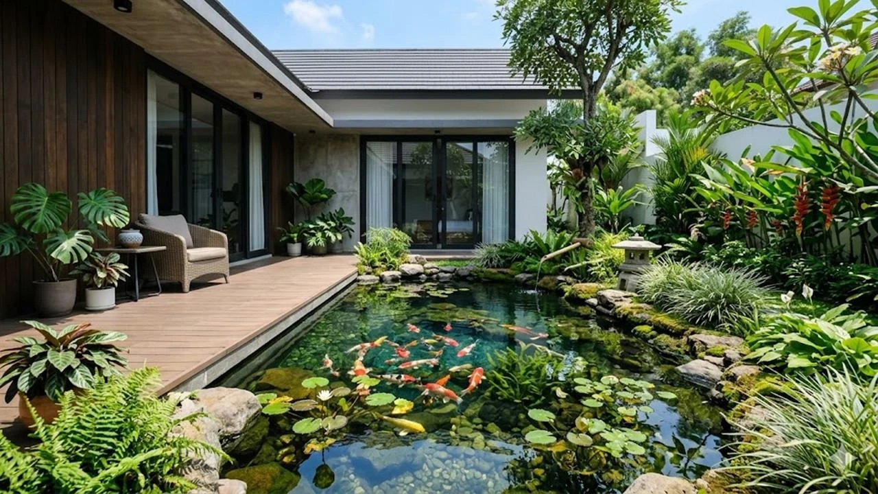 Cara Membuat Kolam Ikan Hias yang Jernih Tanpa Filter Mahal untuk Rumah Minimalis