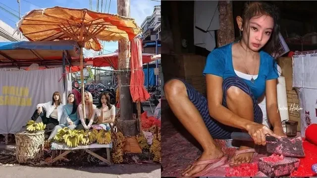 6 Editan Foto Blackpink Jualan di Pasar Ini Kelewat Unik, Kocak