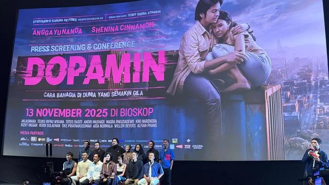 Dopamin Tawarkan Cara Bahagia di Dunia yang Semakin Gila, Angga Yunanda dan Shenina Cinnam...