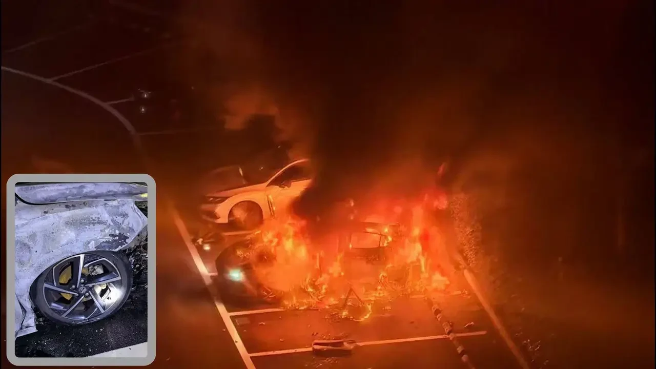 Pernah Dapat Nol Bintang, Kini MG5 Terbakar Saat Parkir