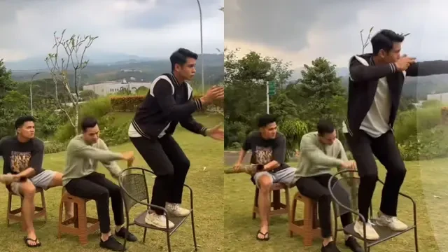 Kocaknya Bintang Sinetron Ketika Cinta Memanggilmu Ikutan Tren Pacu Jalur