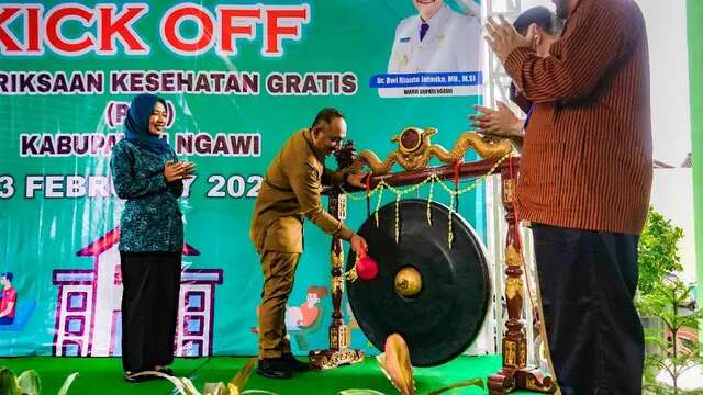 Kick Off Pemeriksaan Kesehatan Gratis di Ngawi, Bupati Ony Ingin Deteksi Dini Permasalahan...