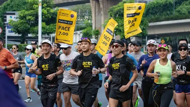 3 Potret Antusiasme dan Semangat Para Pelari Ikuti Latihan Rutin Road to Maybank Marathon ...