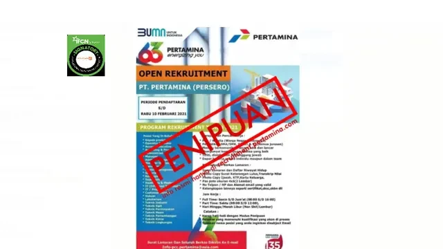 Waspada Lowongan Kerja Palsu Catut Pertamina Patra Niaga, Kenali Jalur Resminya