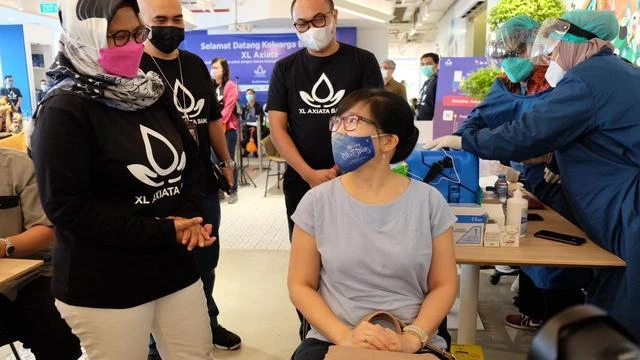 75 Persen Karyawan XL Axiata dan Keluarga Sudah Divaksinasi