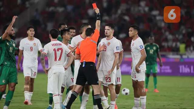 Komite Wasit PSSI Sebut Kartu Merah Justin Hubner saat Timnas Indonesia vs Arab Saudi Tak ...