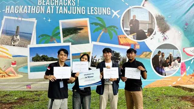 Mahasiswa President University Sabet Juara Pertama di BeachHack Tanjung Lesung 2024