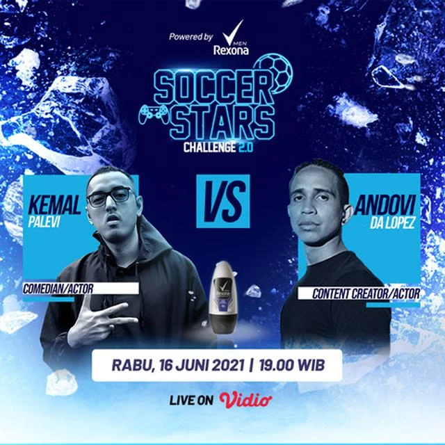 Duel Sengit Duo Selebriti, Andovi vs Kemal Tanding Game FIFA Soccer Stars Challenge 2.0 
