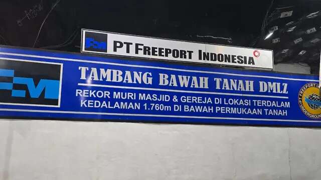 Mengintip Tambang Bawah Tanah di Perut Bumi Papua, Punya 2 Tempat Ibadah