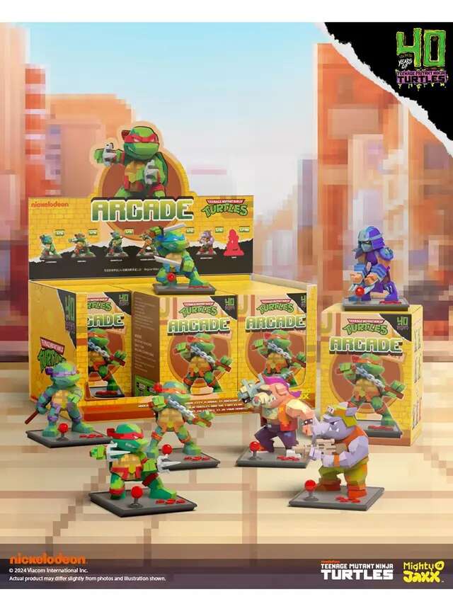 Attention! Pre Order Mighty Jaxx Teenage Mutant Ninja Turtles Remixx Arcade, Exclusive TM...