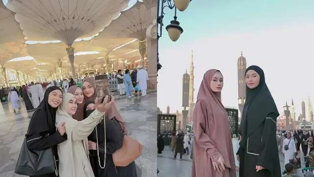 7 Momen Seru Geng Butterfly Kumpul di Madinah, Dinda Hauw Hingga Dara Arafah