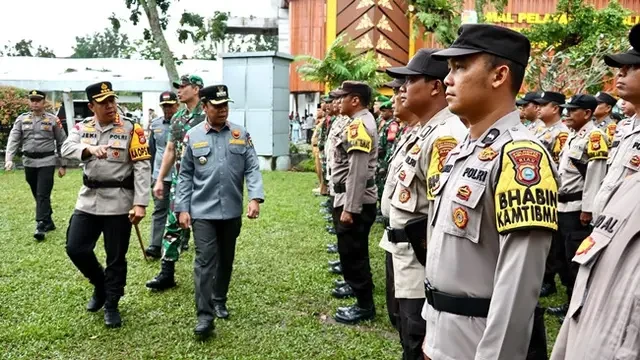 Satgas Linmas Pekanbaru Siap Bahu-membahu Amankan Ratusan TPS