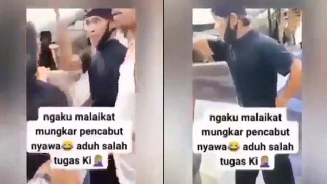 Pria Bentak Ibu-ibu Ini Ngaku Malaikat Munkar Pencabut Nyawa, Salah Tugas