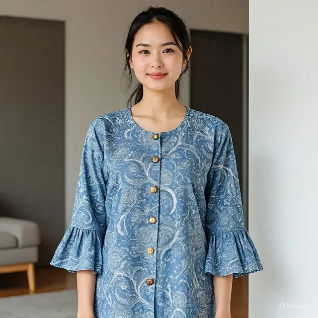 9 Model Batik Lengan Lonceng Wanita Terbaru, Gaya Feminin Tak Lekang oleh Waktu
