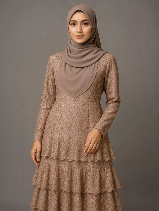 5 Model Nuansa Earth Tone untuk Hijab dan Long Dress, Tampil Natural dan Elegan