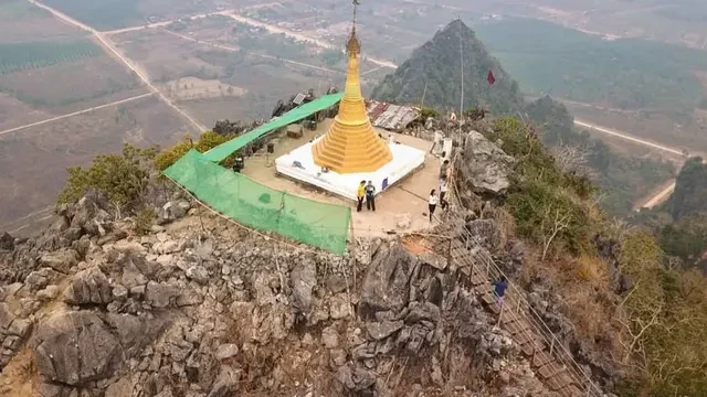 6 Fakta Menarik Gunung Taung Wine di Myanmar dengan Pagoda Lawkawidu di Puncaknya