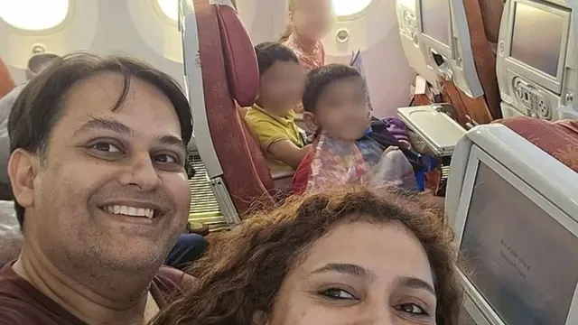Selfie Terakhir Pasangan Dokter dan Tiga Anaknya Sebelum Tragedi Air India, Full Senyum