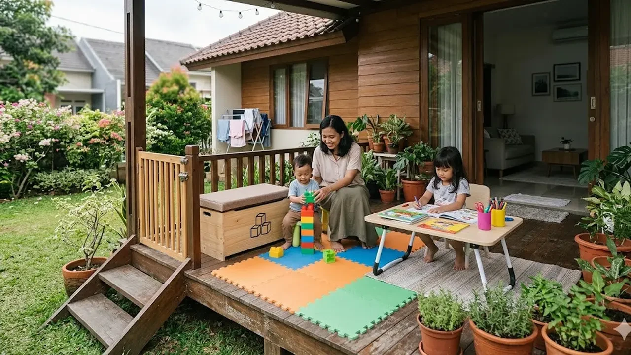 7 Model Rumah Kecil dengan Teras Multifungsi untuk Kegiatan Ibu Rumah Tangga, Produktif da...