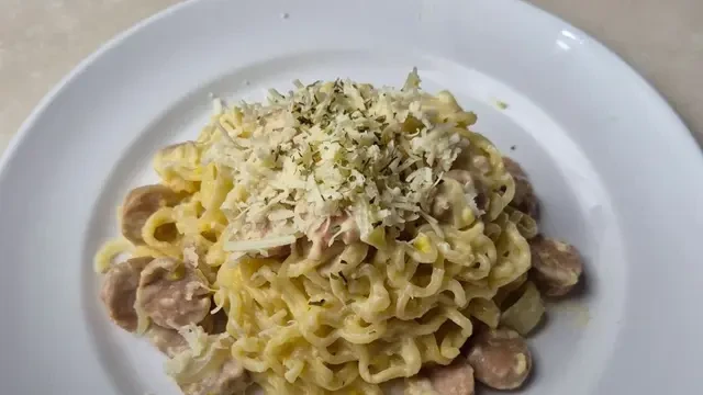 Resep Mi Instan Carbonara, Alternatif Menu Pasta yang Lezat Menggoda