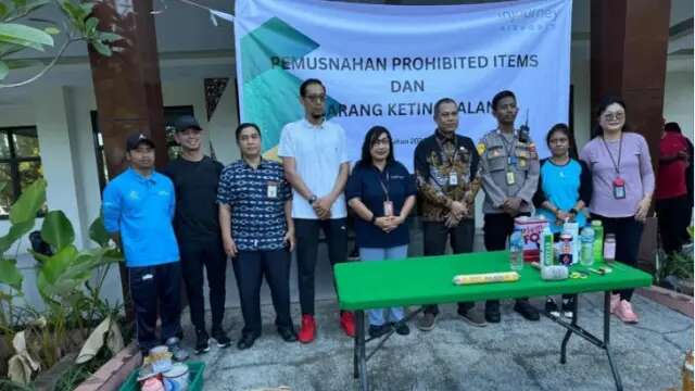 Bandara Sam Ratulangi Manado Musnahkan Barang Dilarang Dalam Pesawat