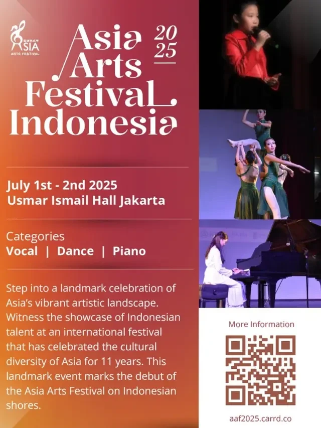 Asia Arts Festival Indonesia 2025 Berlangsung untuk Pertama Kali, Tertarik Menonton?