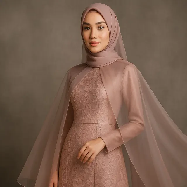 Selain Monokrom & Cerah, Ini Gaya Hijab-Long Dress dengan Nuansa Earthy dan Netral