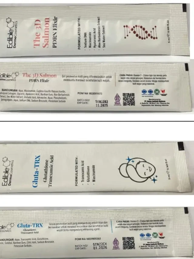 BPOM Cabut Izin Edar 4 Produk Kosmetik yang Dipromosikan dengan Cara Ditelan, Ini Daftarny...