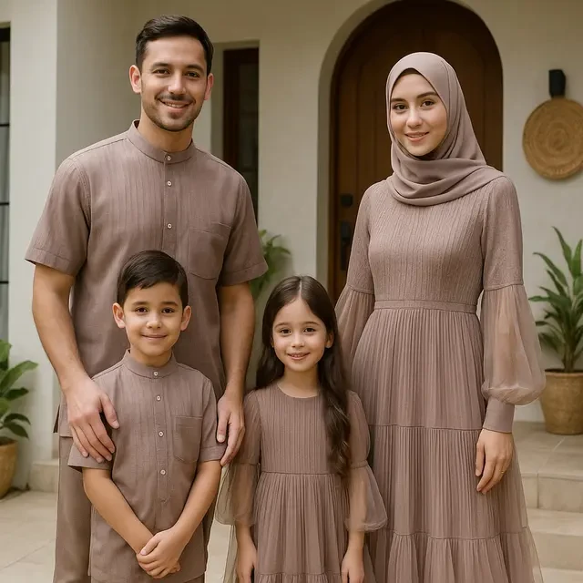 10 Gamis Islami Couple untuk Acara Keluarga yang Elegan dan Serasi di 2025