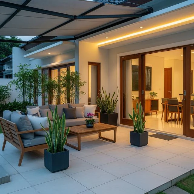 9 Desain Teras Rumah Luas yang Cocok untuk Acara Keluarga 2025, Bikin Betah Kumpul