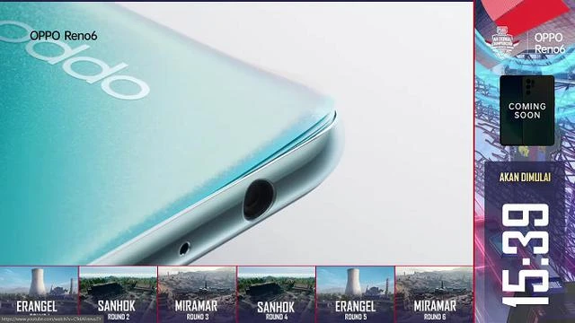 Ada Penampakan Oppo Reno6 di PUBG Mobile National Championship 2021