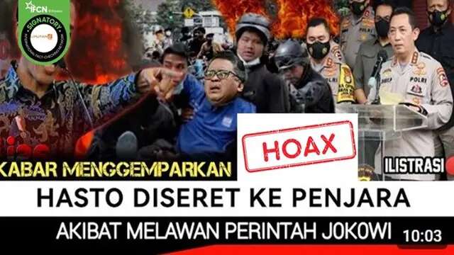 Cek Fakta: Hoaks Video yang Diklaim Hasto Kristiyanto Dipenjara Akibat Melawan Perintah Jo...