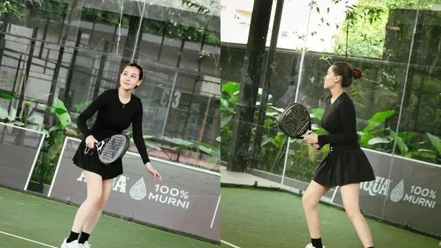 Gaya Aaliyah Massaid saat Olahraga Padel, Tampil Ramping Setelah 1 Bulan Melahirkan