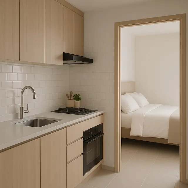 7 Desain Dapur Dekat Kamar Tidur yang Anti Bau dan Tetap Estetik di 2025