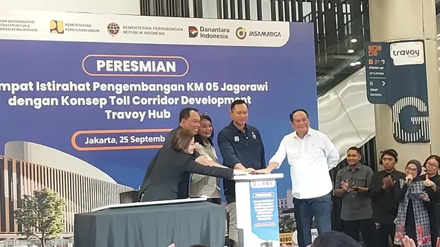 AHY Resmikan Rest Area Terintegrasi Pertama di RI, Serap 1.000 Tenaga Kerja