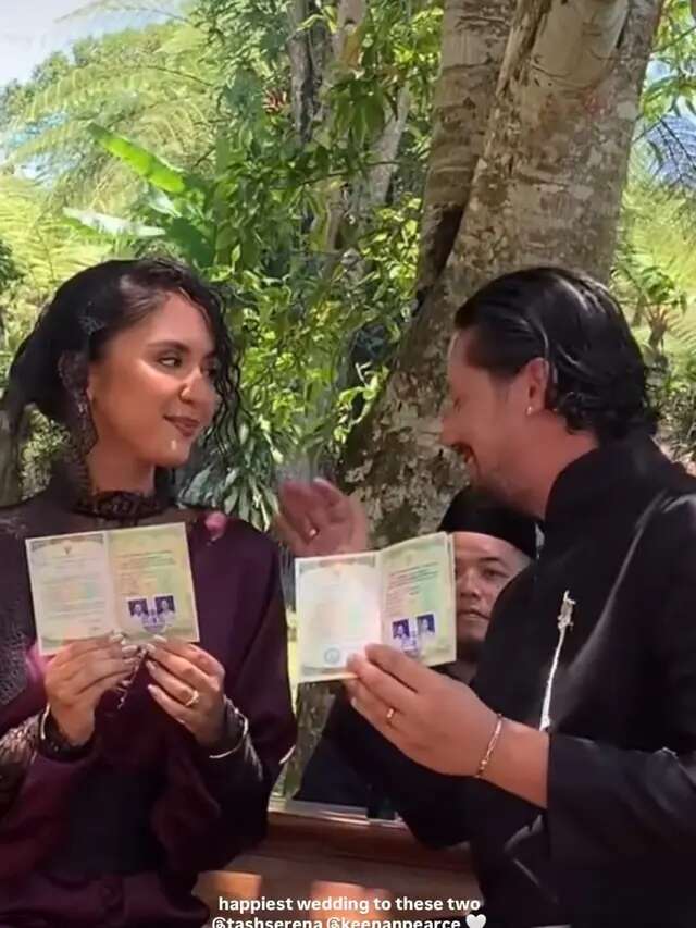 Pernikahan Keenan Pearce dan Tasha Serena Berlangsung Sederhana dan Romantis, Pengantin Ba...