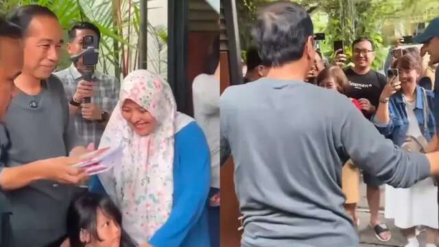 Rumah Jokowi Ramai Didatangi, Warga Berfoto hingga Dikasih Camilan dan Buku Tulis