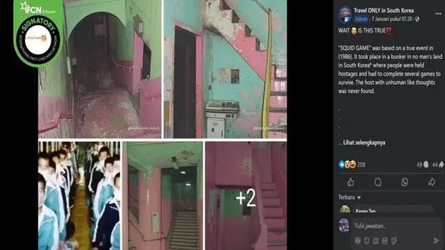 Cek Fakta: Tidak Benar Foto Bunker Disebut Jadi Inspirasi Squid Game