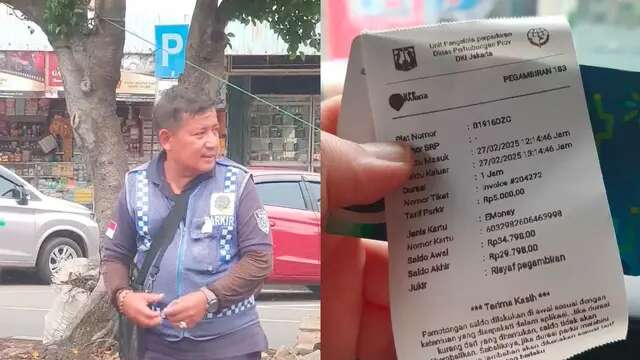 Viral Juru Parkir Jujur se-Jakarta, Belasan Tahun Disiplin Aturan dan Selalu Beri Struk Ta...