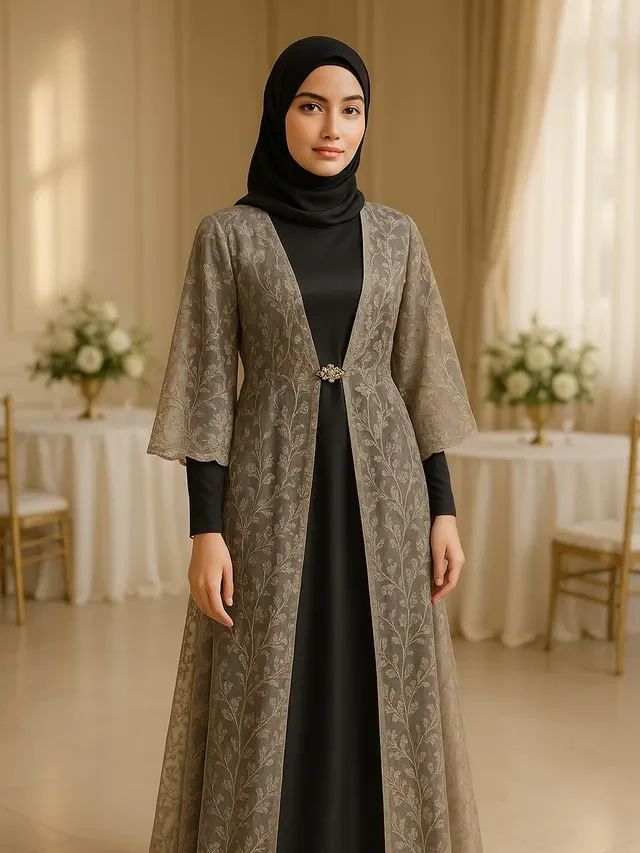 Kenapa Hijab Sering Nabrak dengan Long Dress? Ini Tips Warna & Teksturnya