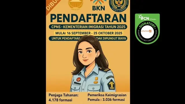Cek Fakta: Hoaks Link Pendaftaran CPNS Kementerian Imigrasi 2025