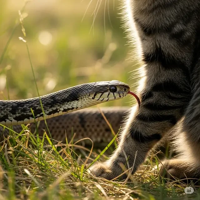 Tanda Kucing Digigit Ular yang Tak Boleh Diabaikan, Ketahui Pertolongan Pertamanya