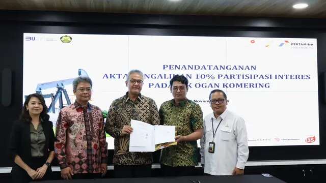 Pertamina Hulu Rokan Serahkan Hak PI 10% dari PHE Ogan Komering ke BUMD Sumsel